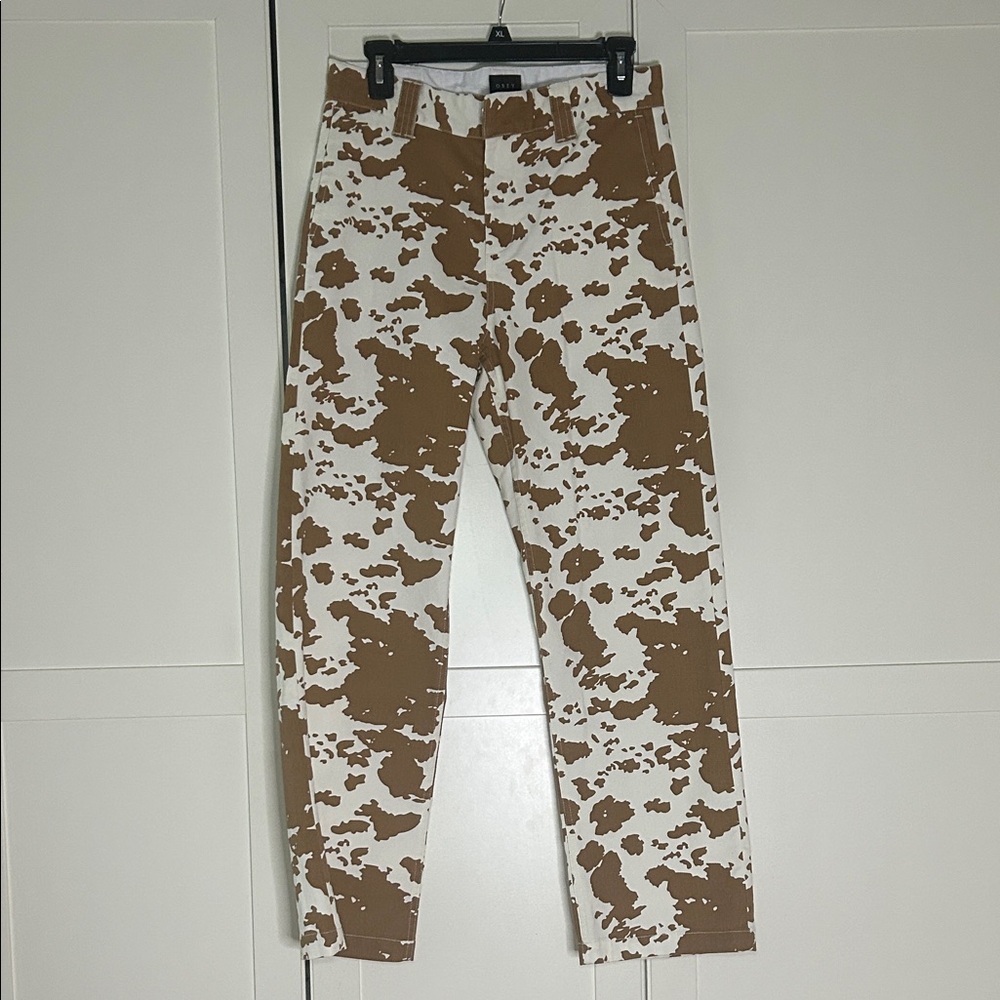Obey Brown and White Camouflage Pants